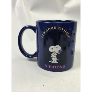 Peanuts Worldwide Snoopy It's Good To Have A Friend 21 Oz. Blue Mug
